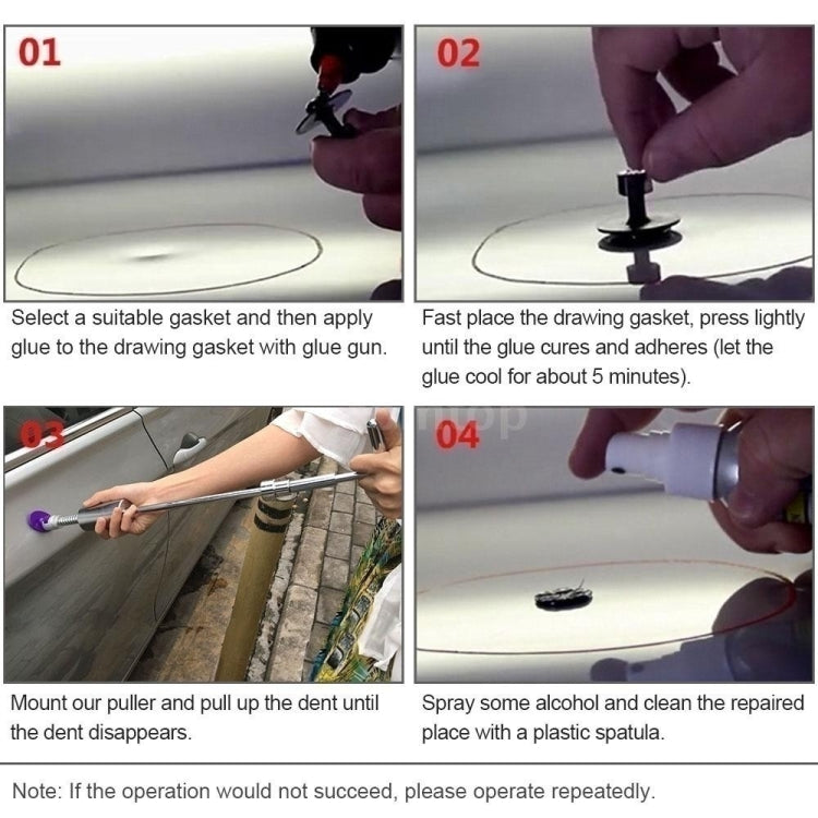 D3 94 in 1 Car Paintless Dent Dings Repair Lifter Tools Kit, Plug Type:US Plug - In Car by buy2fix | Online Shopping UK | buy2fix