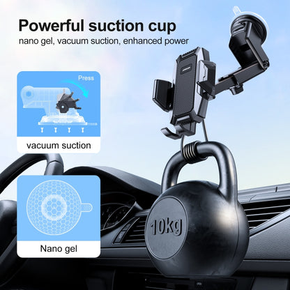 JOYROOM JR-ZS285 Mechanical Car Dashboard Phone Holder(Black) - Car Holders by JOYROOM | Online Shopping UK | buy2fix