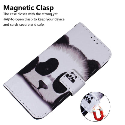 For Honor X7 Coloured Drawing Leather Phone Case(Panda) - Honor Cases by buy2fix | Online Shopping UK | buy2fix