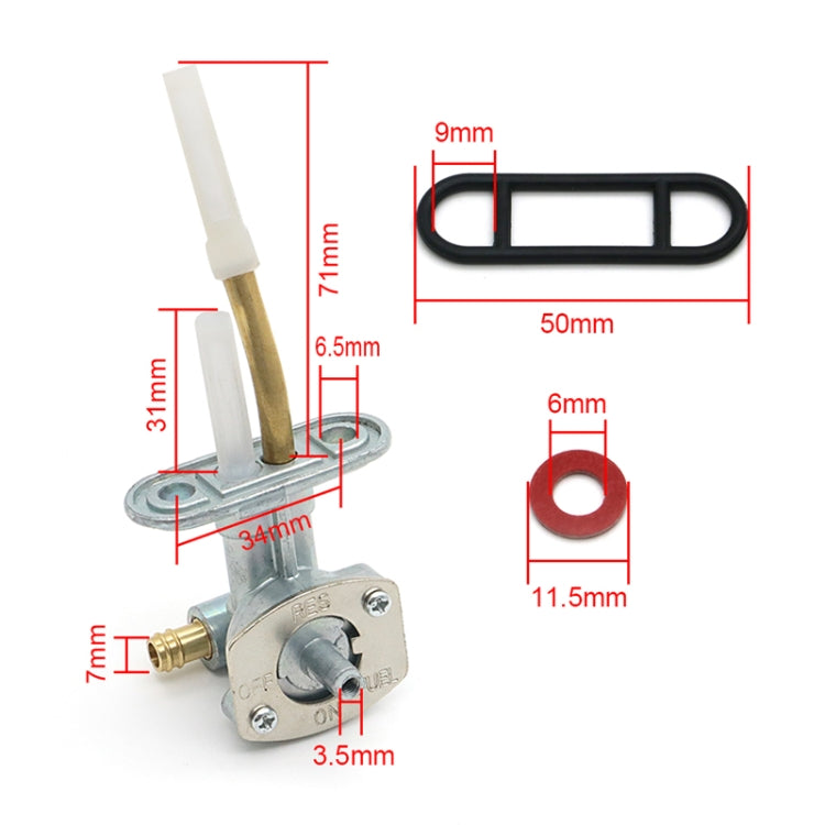 Motorcycle Fuel Tap Valve Petcock Fuel Tank Gas Switch 0470-344 for Arctic Cat 250/300/400/500 - In Car by buy2fix | Online Shopping UK | buy2fix