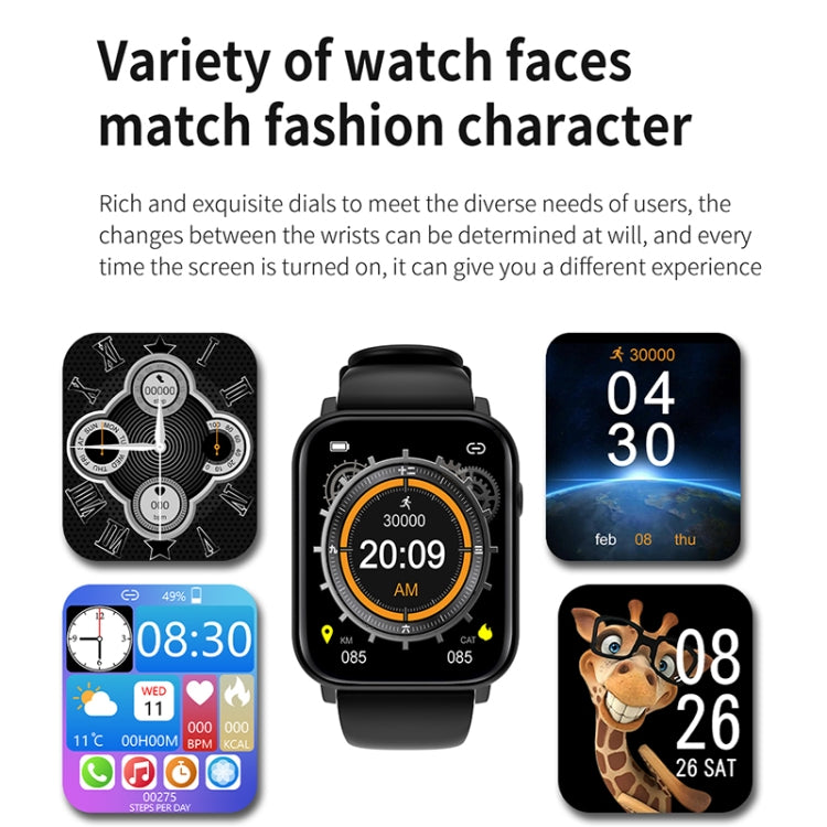 Q28 Pro 1.8 inch Screen Smart Watch, 64Mb+128Mb, Support Heart Rate Monitoring / Bluetooth Calling / Blood Oxygen Monitoring(Black) - Smart Wear by buy2fix | Online Shopping UK | buy2fix