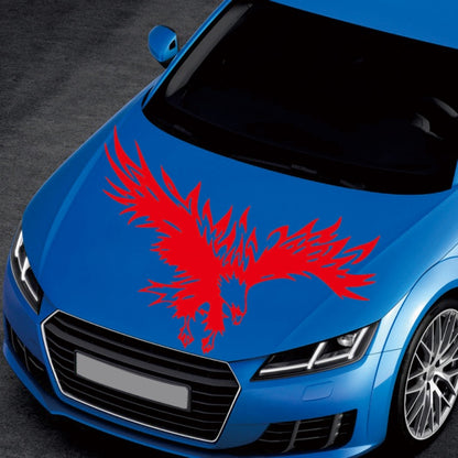 D-733 Eagle Pattern Car Modified Hood Decorative Sticker(Red) - In Car by buy2fix | Online Shopping UK | buy2fix