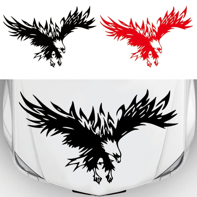 D-733 Eagle Pattern Car Modified Hood Decorative Sticker(Black) - In Car by buy2fix | Online Shopping UK | buy2fix