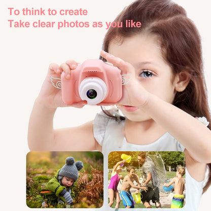 X2S 2.0 Inch LCD Screen Mini Children Camera Digital Camera, For:800W+32G Memory Card+Card Reader+Cartoon Sticker(Pink) - Consumer Electronics by buy2fix | Online Shopping UK | buy2fix