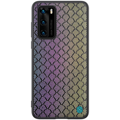 For Huawei P40 NILLKIN Glorious Series TPU + PC 3D Geometric Texture Reflective Mobile Phone Protective Case(Rainbow Light) - Huawei Cases by NILLKIN | Online Shopping UK | buy2fix