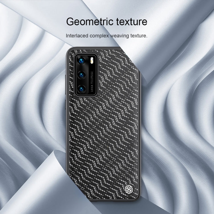 For Huawei P40 NILLKIN Glorious Series TPU + PC 3D Geometric Texture Reflective Mobile Phone Protective Case(Rainbow Light) - Huawei Cases by NILLKIN | Online Shopping UK | buy2fix