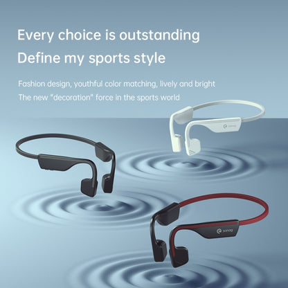 Sanag A11S Bone Conduction Second-generation Air Conduction Headphones(White Blue) - Sport Earphone by Sanag | Online Shopping UK | buy2fix