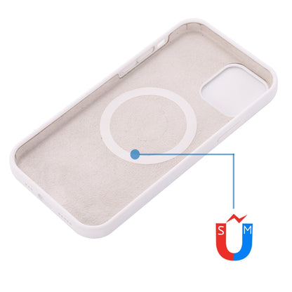 For iPhone 14 Shockproof Silicone Magsafe Case (White) - iPhone 14 Cases by buy2fix | Online Shopping UK | buy2fix