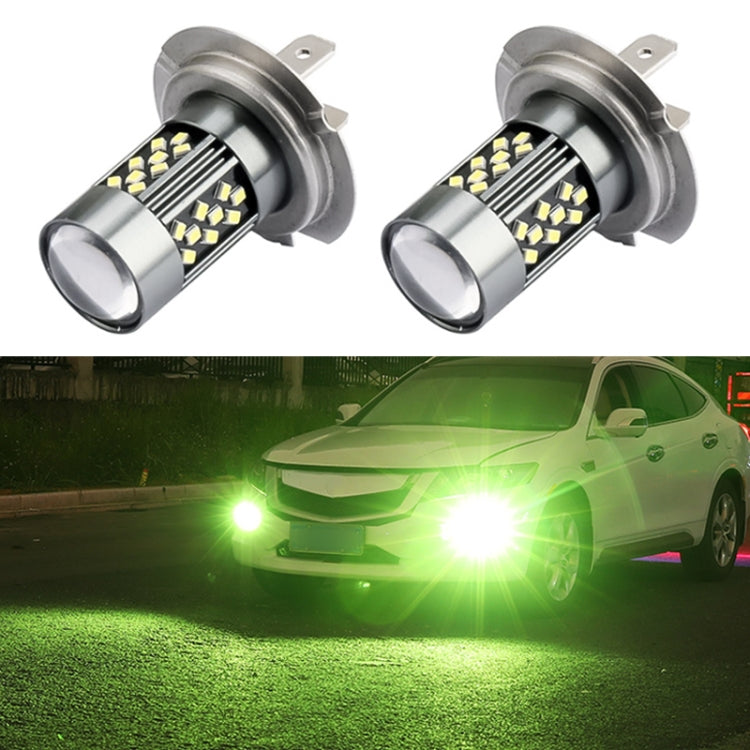 1 Pair H7 12V 7W Continuous Car LED Fog Light(Lime Light) - In Car by buy2fix | Online Shopping UK | buy2fix