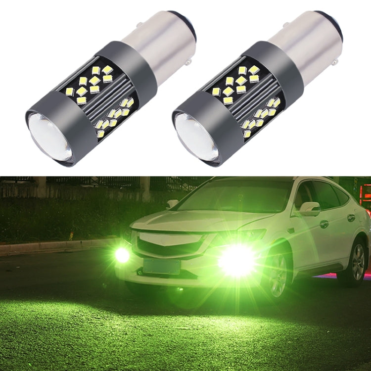 1 Pair 1157 12V 7W Strobe Car LED Fog Light(Lime Light) - In Car by buy2fix | Online Shopping UK | buy2fix