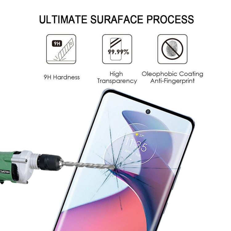 3D Curved Edge Full Screen Tempered Glass Film For Motorola Moto S30 Pro / Edge 30 Fusion - Mobile Accessories by buy2fix | Online Shopping UK | buy2fix