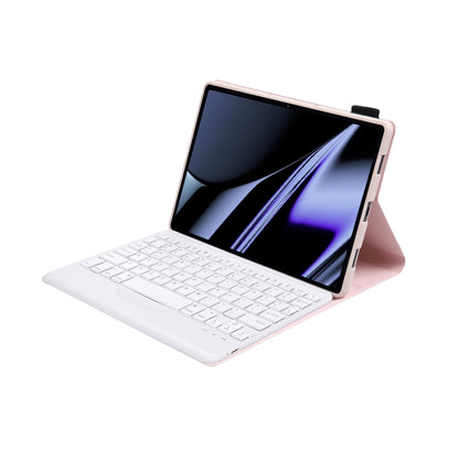 OP11-B Lambskin Texture Ultra-thin Bluetooth Keyboard Leather Case For OPPO Pad 11 inch(Pink) - Others Keyboard by buy2fix | Online Shopping UK | buy2fix