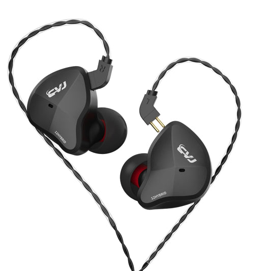 CVJ-CSN In-Ear Dual Magnetic Circuit Dynamic HIFI Wired Earphone, Style:Without Mic(Black) - In Ear Wired Earphone by CVJ | Online Shopping UK | buy2fix