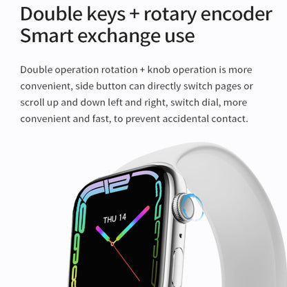 Watch 8 Max 1.85 inch Wireless Charging Bluetooth Call NFC Smartwatch(Blue) - Smart Wear by buy2fix | Online Shopping UK | buy2fix