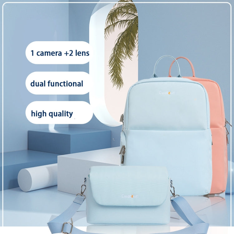 CADeN D75 Camera Backpacks Large Shockproof Cameras Lens Bags, Size:42 x 30 x 17cm(Pink) - Camera Accessories by CADeN | Online Shopping UK | buy2fix