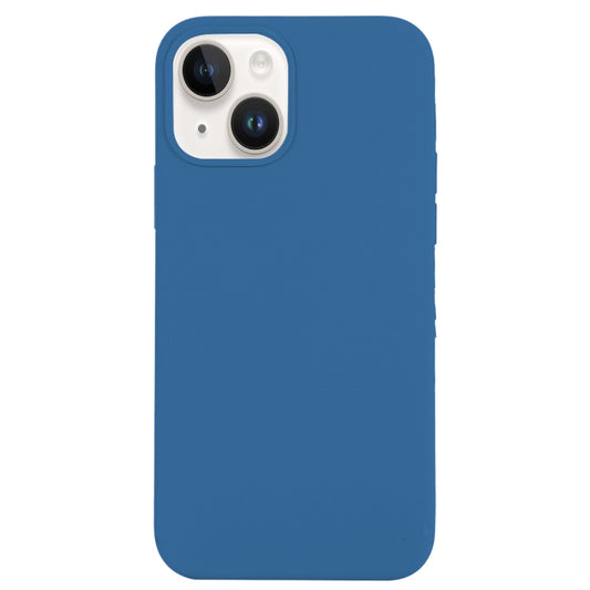 For iPhone 14 Solid Silicone Phone Case(Sea Blue) - Apple Accessories by buy2fix | Online Shopping UK | buy2fix