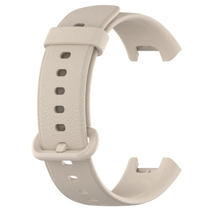 For Xiaomi MI Watch Lite / Redmi Watch Litchi Texture Leather Watch Band(Ivory White) - Watch Bands by buy2fix | Online Shopping UK | buy2fix