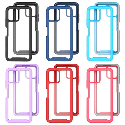 For T-Moblie Revvl 6 5G Starry Sky Solid Color Shockproof TPU Clear PC Phone Case(Dark Blue) - More Brand by buy2fix | Online Shopping UK | buy2fix