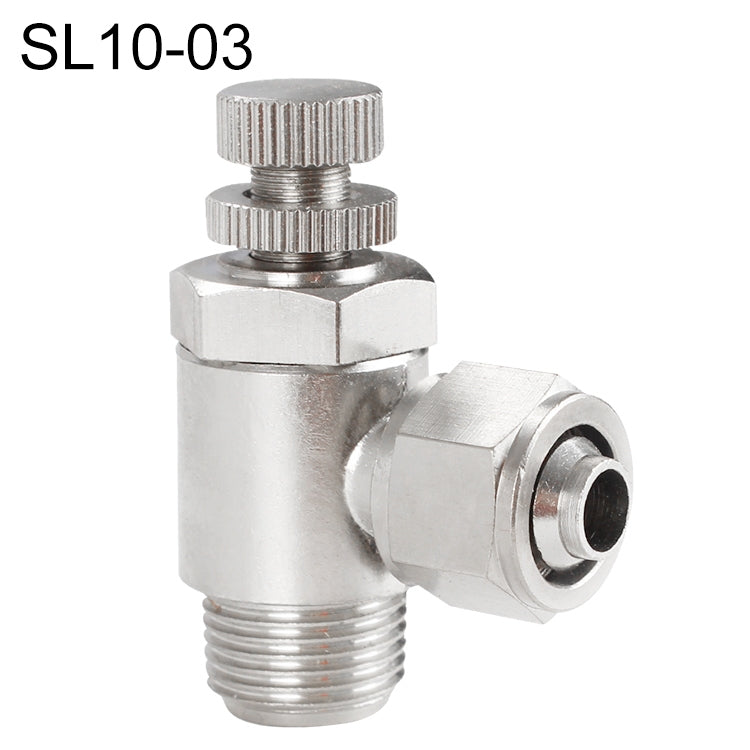 SL10-03 LAIZE Nickel Plated Copper Trachea Quick Fitting Throttle Valve Lock Female Connector - Interface Series by LAIZE | Online Shopping UK | buy2fix