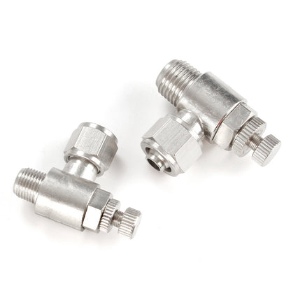 SL10-03 LAIZE Nickel Plated Copper Trachea Quick Fitting Throttle Valve Lock Female Connector - Interface Series by LAIZE | Online Shopping UK | buy2fix