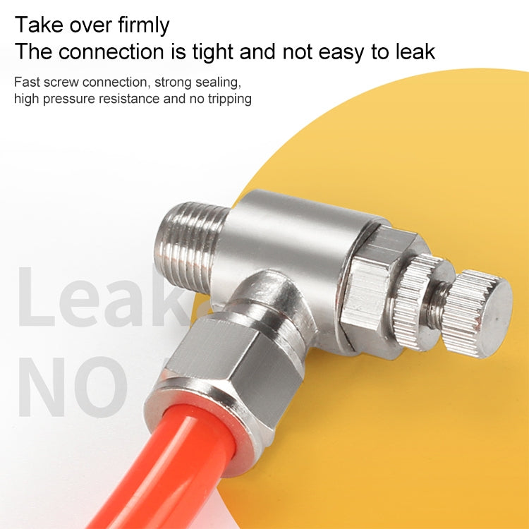 SL10-03 LAIZE Nickel Plated Copper Trachea Quick Fitting Throttle Valve Lock Female Connector - Interface Series by LAIZE | Online Shopping UK | buy2fix