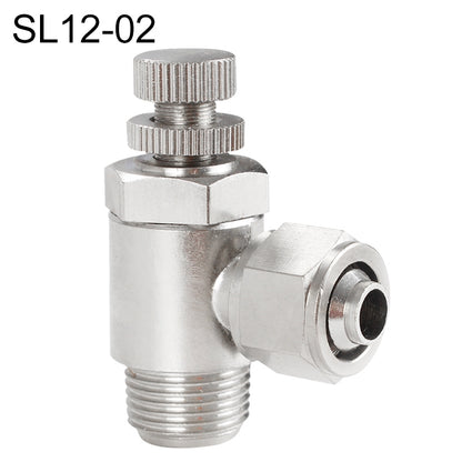 SL12-02 LAIZE Nickel Plated Copper Trachea Quick Fitting Throttle Valve Lock Female Connector -  by LAIZE | Online Shopping UK | buy2fix