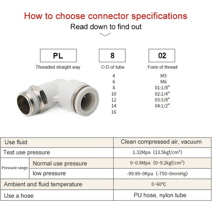 PL12-03 LAIZE PL Elbow Pneumatic Quick Fitting Connector -  by LAIZE | Online Shopping UK | buy2fix