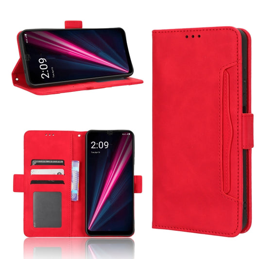 For T-Mobile REVVL 6 Pro 5G Skin Feel Calf Texture Card Slots Leather Phone Case(Red) - More Brand by buy2fix | Online Shopping UK | buy2fix