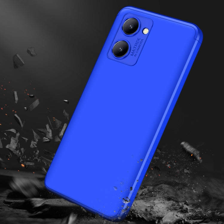 For Realme C33 GKK Three Stage Splicing Full Coverage PC Phone Case(Blue) - Realme Cases by GKK | Online Shopping UK | buy2fix