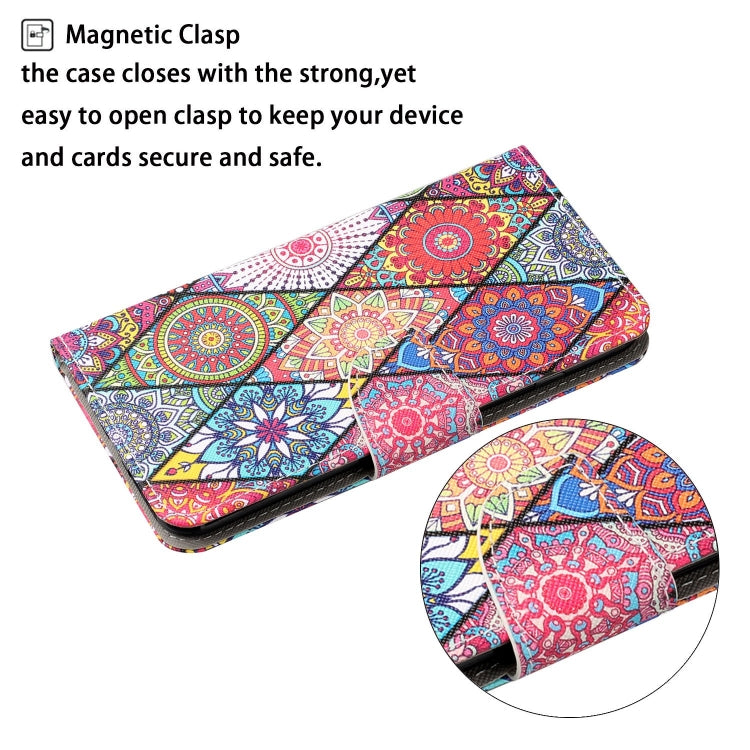 For Xiaomi Redmi A1 Colored Drawing Pattern Leather Phone Case(Diamond Totem) - Xiaomi Cases by buy2fix | Online Shopping UK | buy2fix