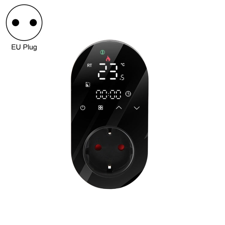 BHT12-EW Plug-in LED Thermostat With WiFi, EU Plug(Black) - Consumer Electronics by buy2fix | Online Shopping UK | buy2fix