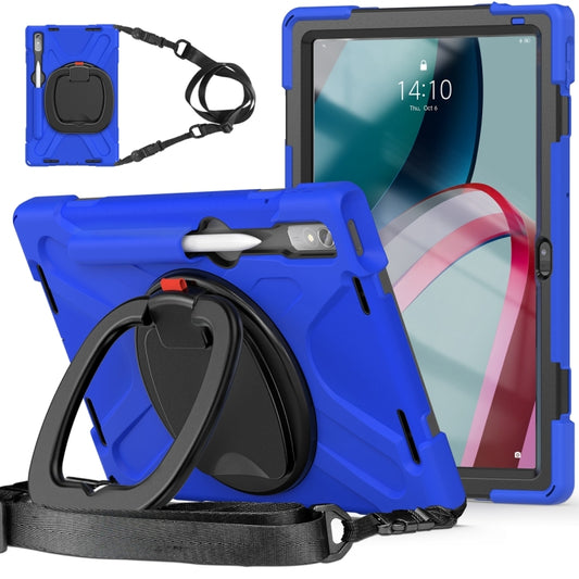 For Lenovo Pad Pro 2022 11.2 inch Silicone + PC Protective Tablet Case(Blue) - For Lenovo by buy2fix | Online Shopping UK | buy2fix
