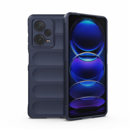 For Xiaomi Redmi Note 12 Pro+ China / Global Magic Shield TPU + Flannel Phone Case(Dark Blue) - Note 12 Pro+ Cases by buy2fix | Online Shopping UK | buy2fix