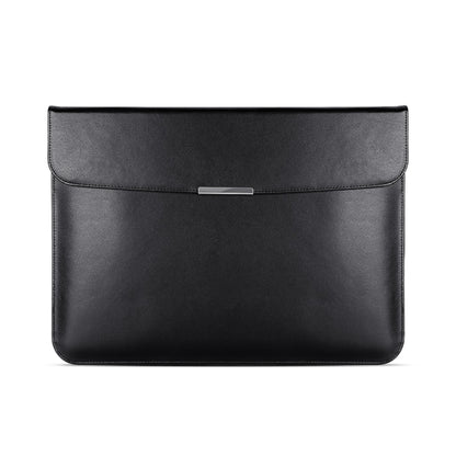 For 13.3 / 13.6 / 14 inch Laptop Ultra-thin Leather Laptop Sleeve(Black) - 13.3 inch by buy2fix | Online Shopping UK | buy2fix