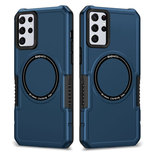 For Samsung Galaxy S23+ 5G MagSafe Shockproof Armor Phone Case(Dark Blue) - Galaxy S23+ 5G Cases by buy2fix | Online Shopping UK | buy2fix