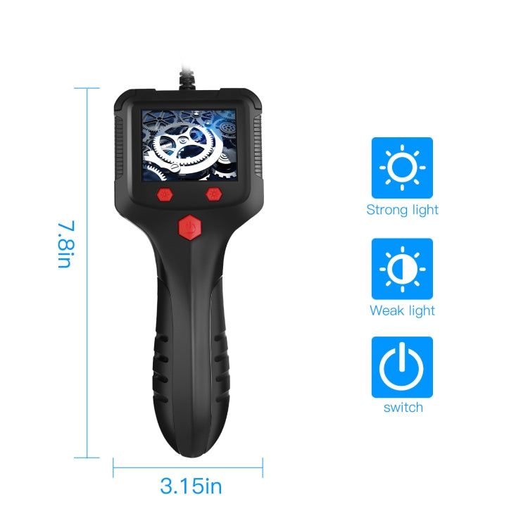 P100 5.5mm 2.4 inch HD Handheld Endoscope Hardlinewith LCD Screen, Length:50m - Consumer Electronics by buy2fix | Online Shopping UK | buy2fix