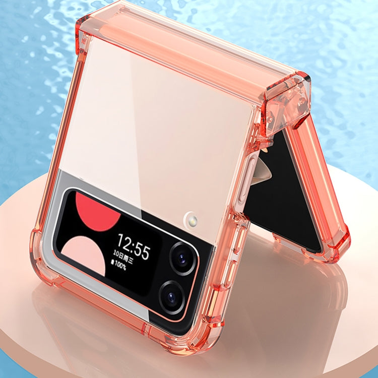For Samsung Galaxy Z Flip4 GKK Airbag Hinge Shockproof Phone Case(Orange) - Galaxy Z Flip4 5G Cases by GKK | Online Shopping UK | buy2fix