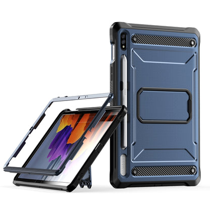 For Samsung Galaxy Tab S7/S8 Explorer PC + TPU Tablet Protective Case with Pen Slot(Blue) - Galaxy Tab S7 by buy2fix | Online Shopping UK | buy2fix