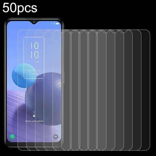 For TCL 408 50pcs 0.26mm 9H 2.5D Tempered Glass Film - Others by buy2fix | Online Shopping UK | buy2fix