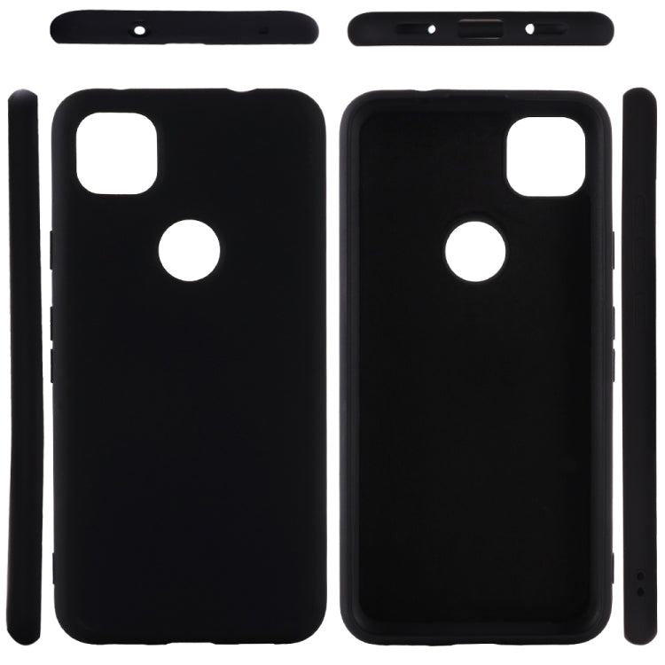 For Google Pixel 4a Pure Color Liquid Silicone Shockproof Full Coverage Case(Black) - Mobile Accessories by buy2fix | Online Shopping UK | buy2fix