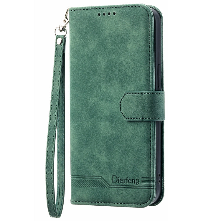 For Xiaomi 12 / 12X Dierfeng Dream Line TPU + PU Leather Phone Case(Green) - 12 Cases by buy2fix | Online Shopping UK | buy2fix