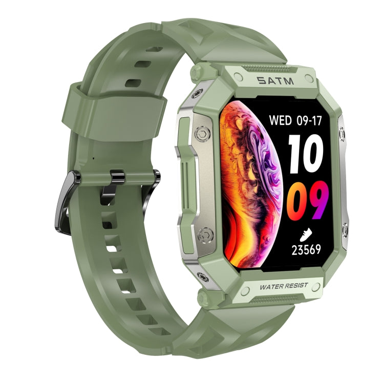 PG333 1.91 inch Waterproof Smart Sports Watch Support Heart Rate Monitoring / Blood Pressure Monitoring(Green) - Smart Wear by buy2fix | Online Shopping UK | buy2fix