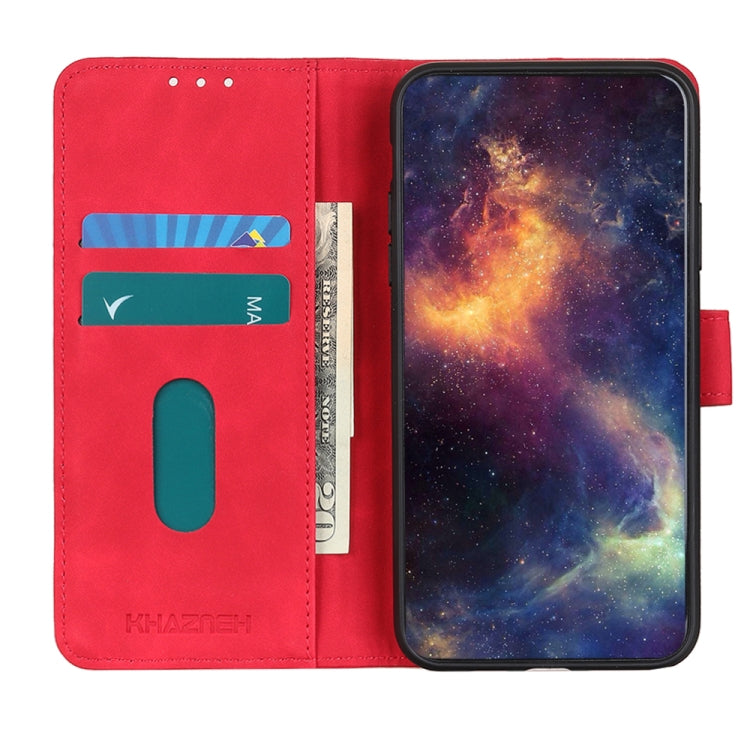 For OnePlus Nord CE 3 Lite KHAZNEH Retro Texture Flip Leather Phone Case(Red) - OnePlus Cases by buy2fix | Online Shopping UK | buy2fix