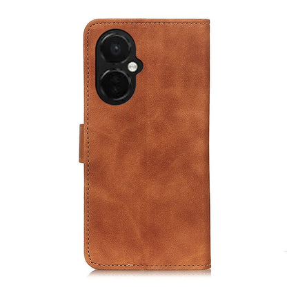 For OnePlus Nord CE 3 Lite KHAZNEH Retro Texture Flip Leather Phone Case(Brown) - OnePlus Cases by buy2fix | Online Shopping UK | buy2fix