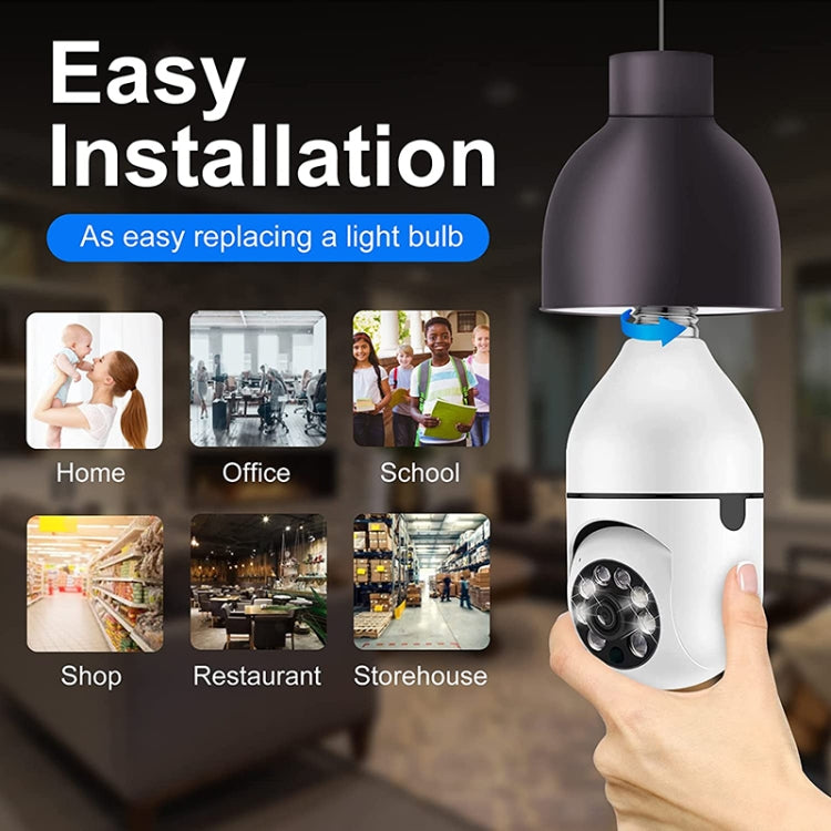 ESCAM 2.0MP 1080P Light Bulb WiFi Camera, Support IR Night Vision / Motion Detection / Two-way Voice - Security by ESCAM | Online Shopping UK | buy2fix