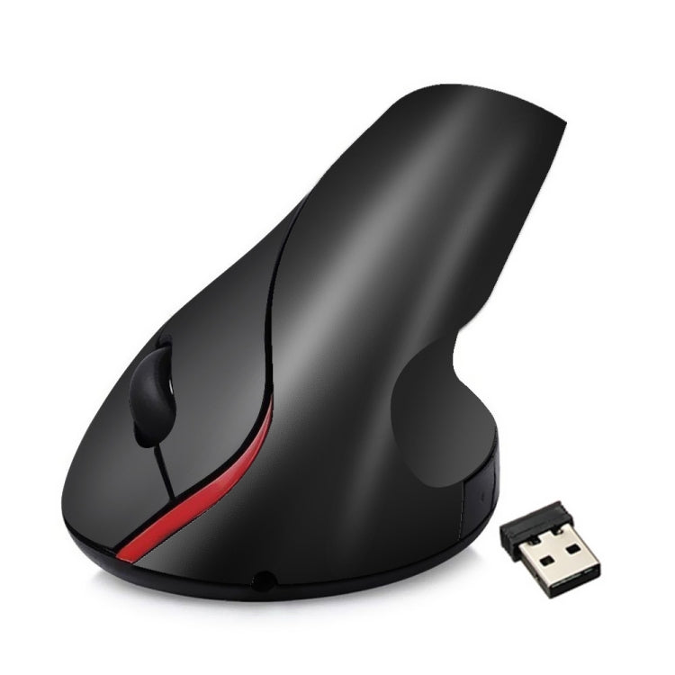 HXSJ A889 6 Keys 2400DPI 2.4GHz Vertical Wireless Mouse Rechargeable(Black) -  by HXSJ | Online Shopping UK | buy2fix