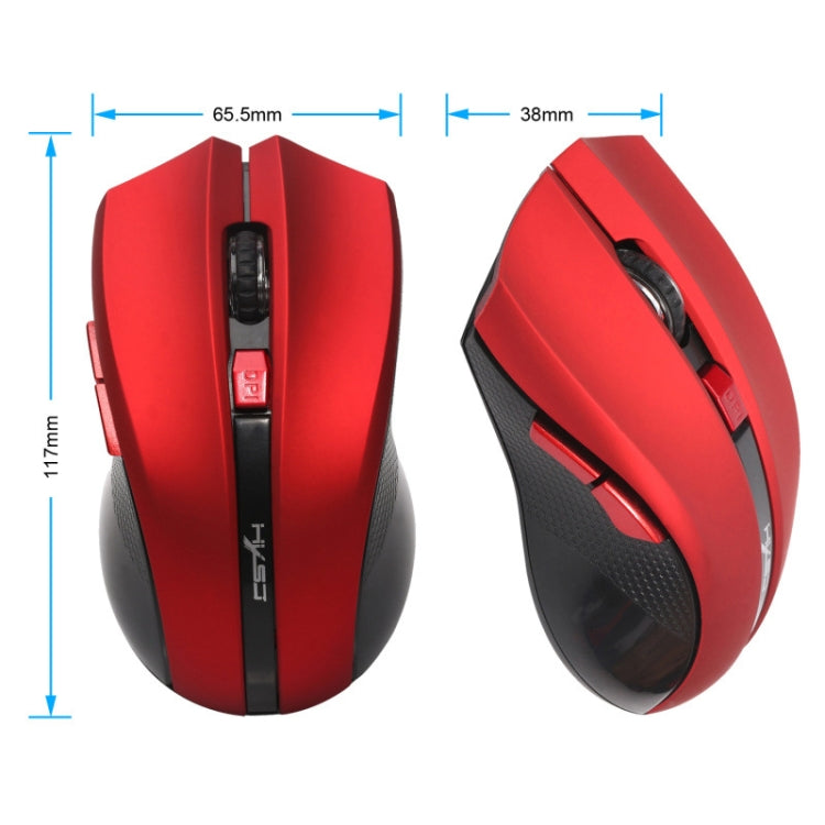 HXSJ X50 2.4G 6 Keys 1600DPI Three-speed Adjustable Wireless Mouse(Black) -  by HXSJ | Online Shopping UK | buy2fix