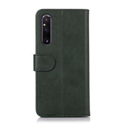 For Sony Xperia 1 V Cow Texture Leather Phone Case(Green) - Sony Cases by buy2fix | Online Shopping UK | buy2fix