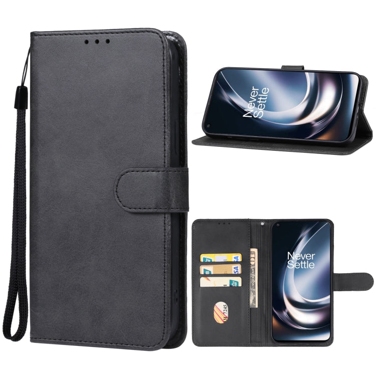 For OnePlus Nord CE 3 Lite Leather Phone Case(Black) - OnePlus Cases by buy2fix | Online Shopping UK | buy2fix