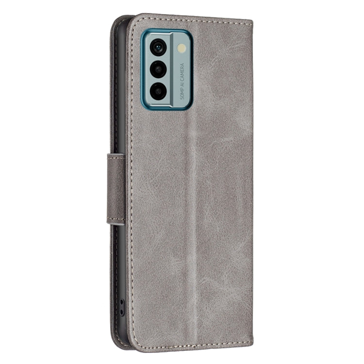 For Nokia G22 Lambskin Texture Leather Phone Case(Grey) - Nokia Cases by buy2fix | Online Shopping UK | buy2fix